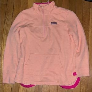 Vineyard Vines orange half zip